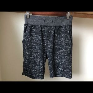 BKC black and white mens sweat shorts